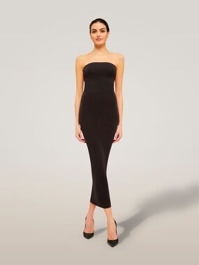 wolford fatal strapless stretch-jersey maxi dress Wolford Fatal strapless jersey maxi dress Wolford